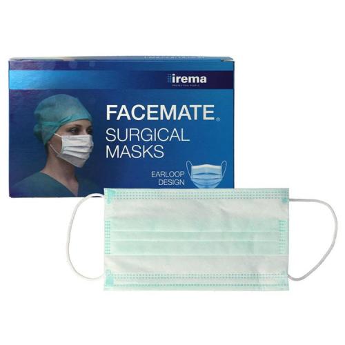 OP-MUNDSCHUTZ MARKE FACEMATE, MIT EARLOOPS, 50ER PACKUNG - Made in Ireland