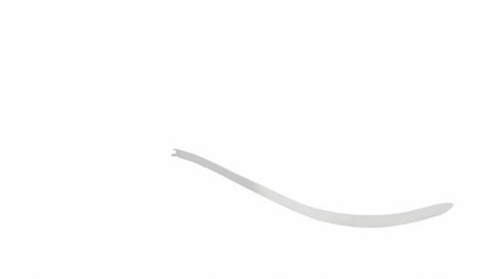 FLACHZANGE MAUL GERIEFT 127MM