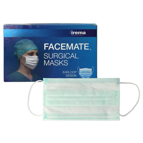 OP-MUNDSCHUTZ MARKE FACEMATE, MIT EARLOOPS, 50ER PACKUNG - Made in Ireland