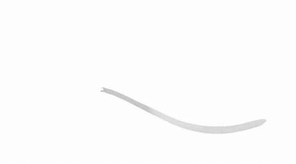 FLACHZANGE MAUL GERIEFT 127MM