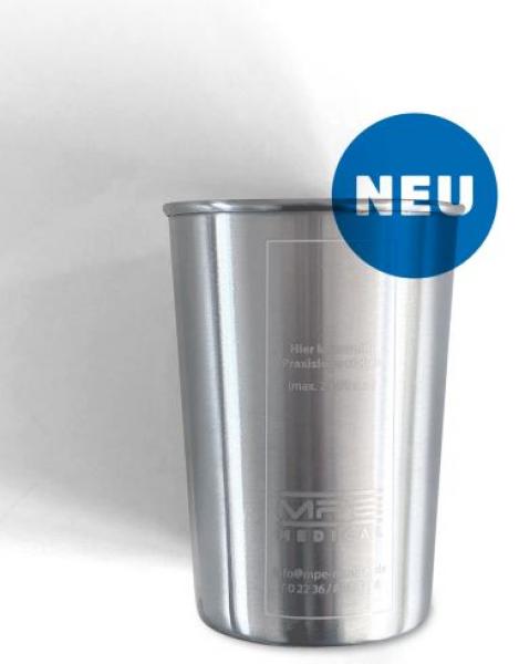 Edelstahl-Mundspülbecher ohne Gravur
