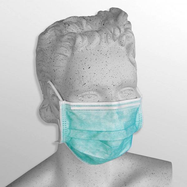 Gesichtsmasken mit earloops / blau